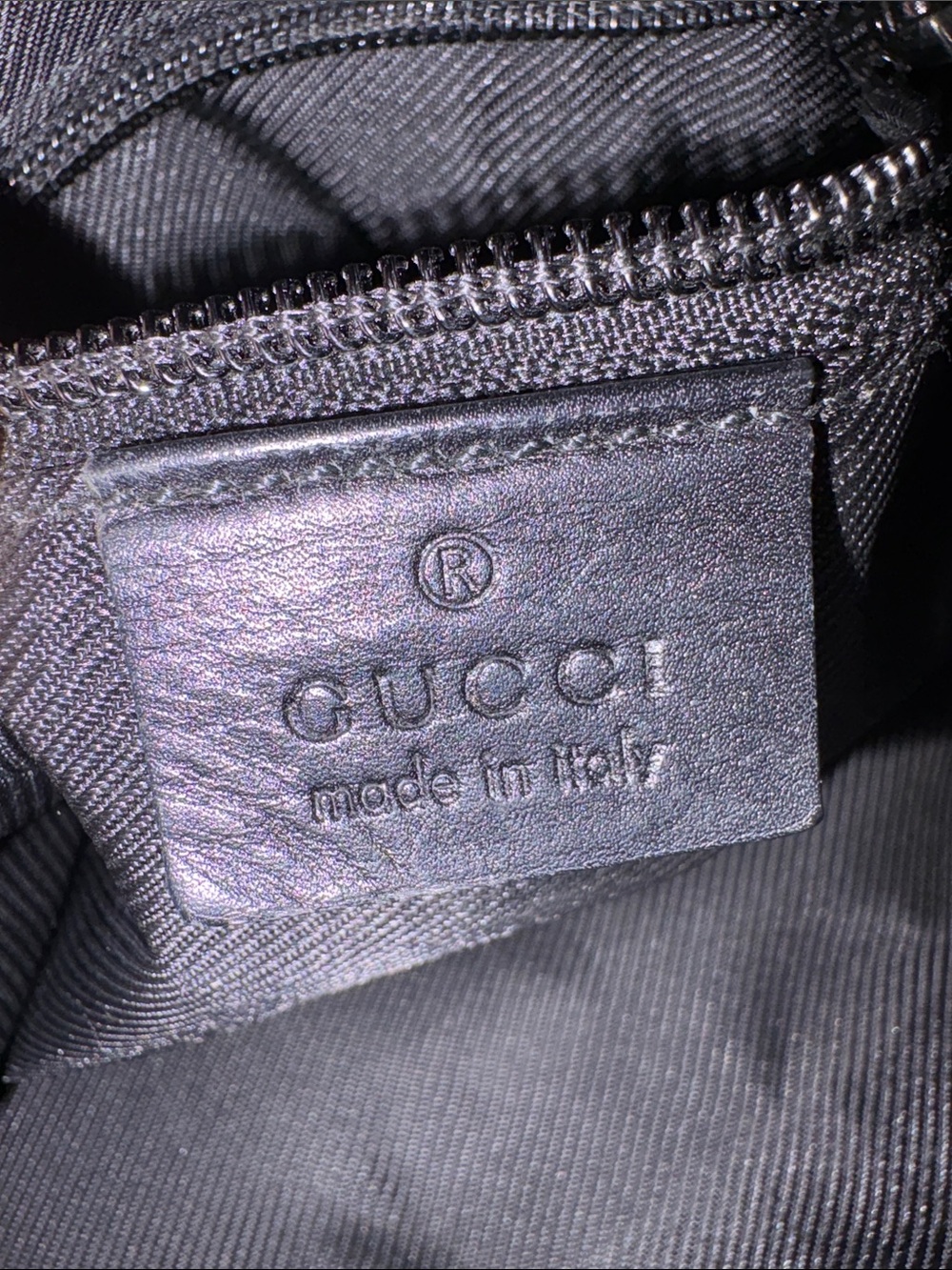 Gucci Black GG Canvas Leather Trim Tote Shoulder Bag with COA - Picture 11 of 13